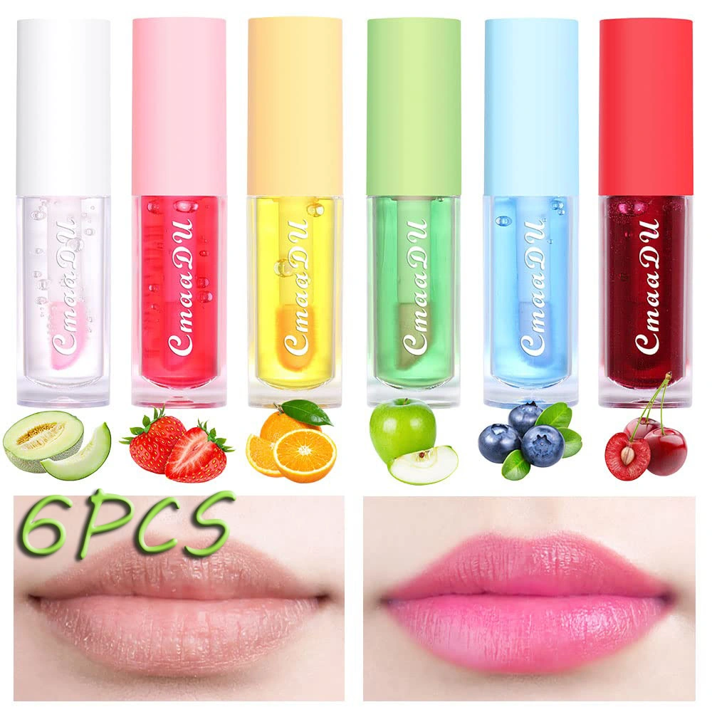 6 Pcs Fruit Color Changing Lipstick