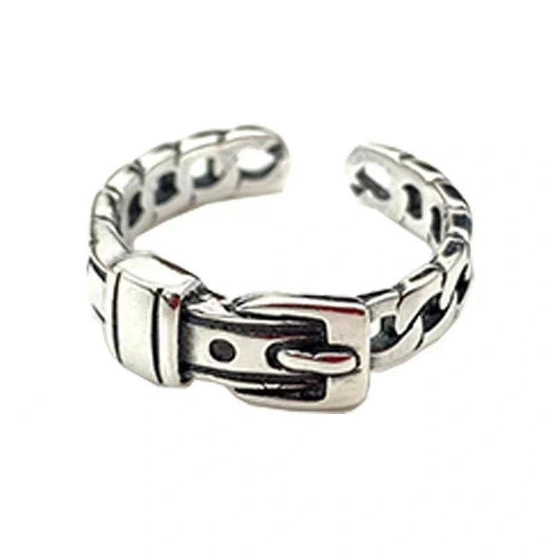 Irregular Belt Retro Distressed Ring