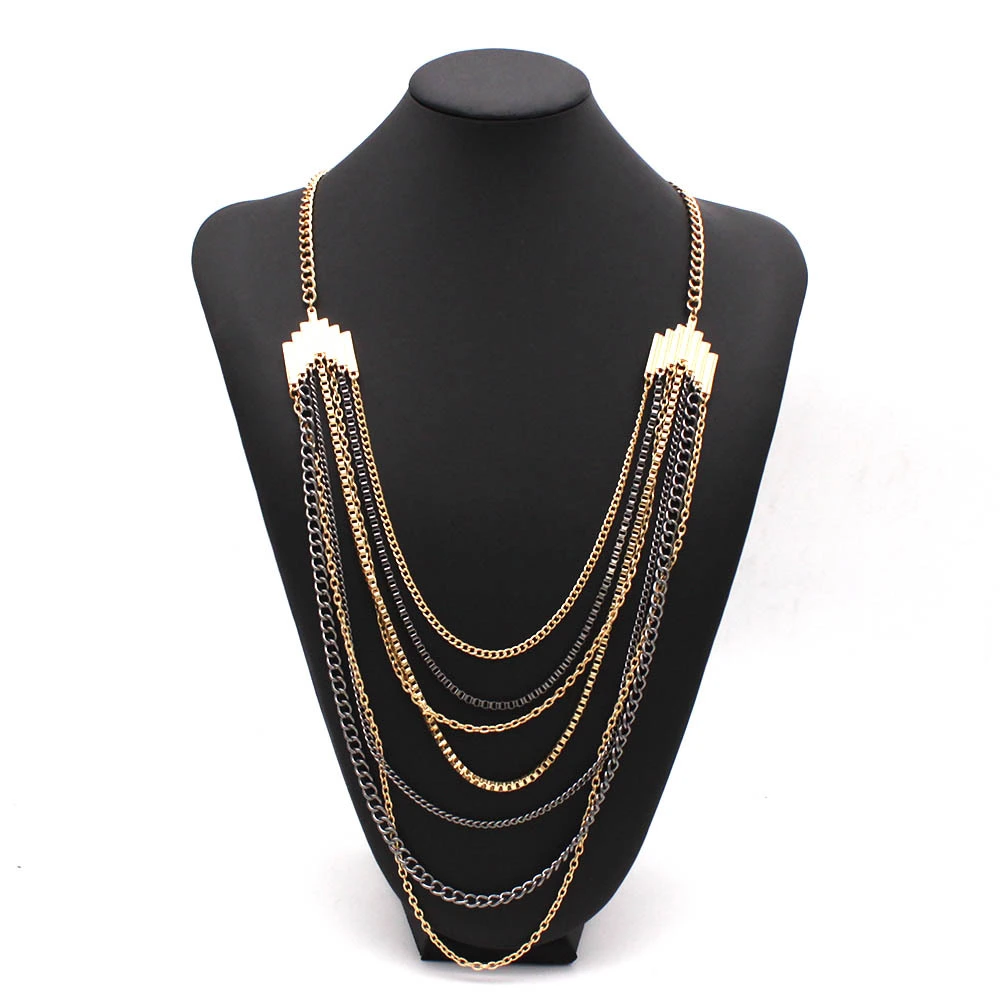 Simple Versatile Multi-layer Necklace Sweater Chain