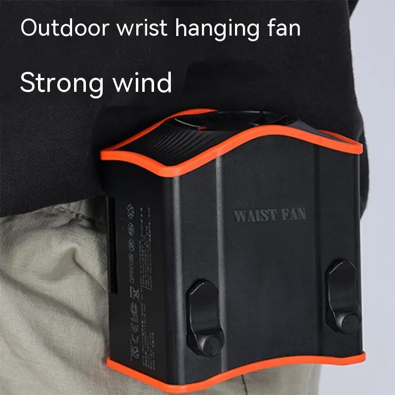 Portable USB Charging Belt Clamp Wrist Hanging Fan