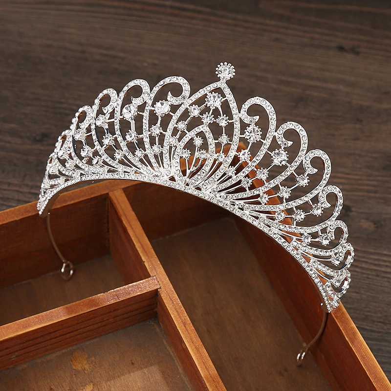 Alloy Crown Married European And American Rhinestone Headband