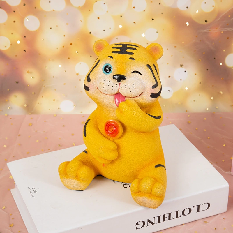 Little Tiger Money Tank Resin Crafts