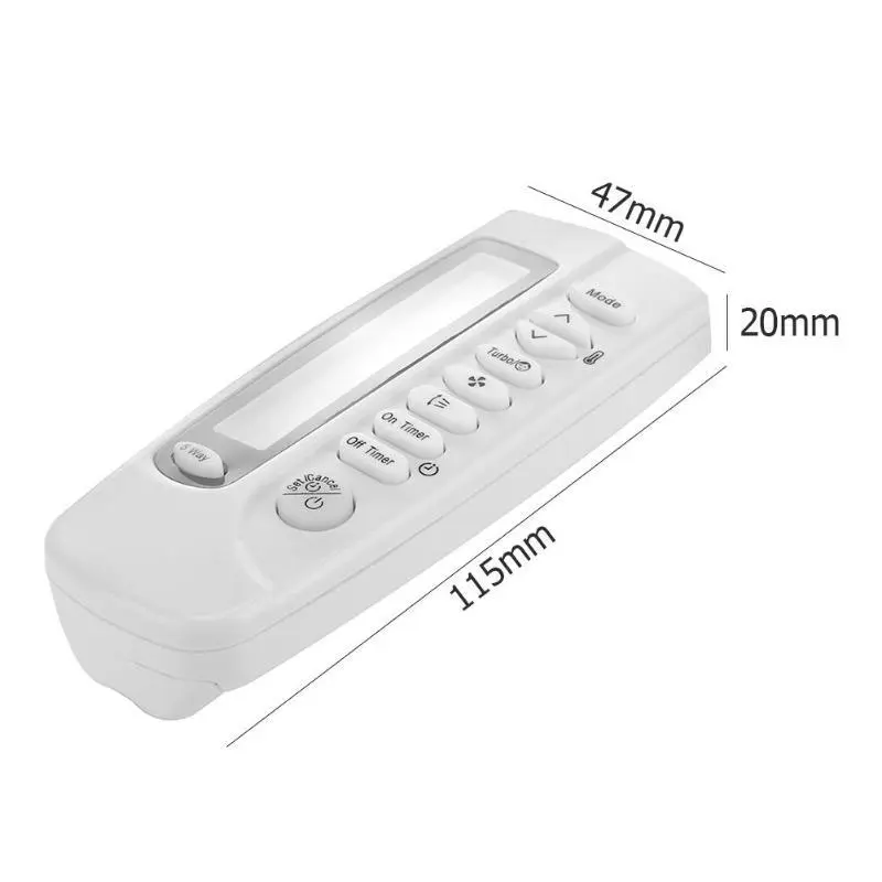 English Air Conditioning Remote Control