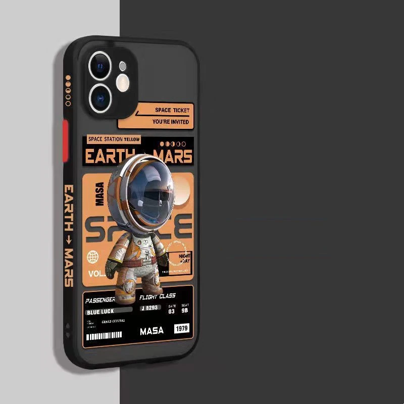 Fashion Simple Astronaut Phone Case Protective Case