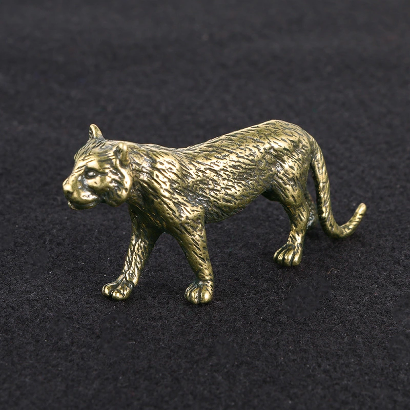 Old Brass Zodiac Tiger Pure Copper Ornaments