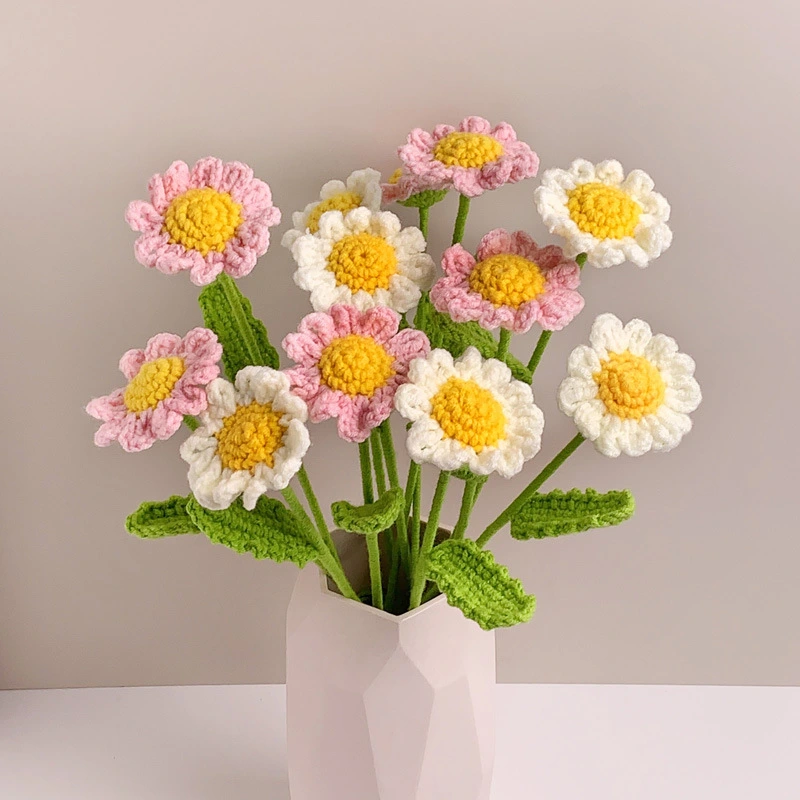 Little Daisy Hand-woven Bouquet Wool Crafts