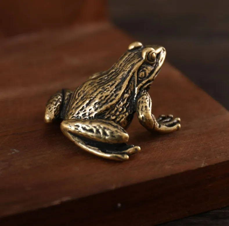 Decoration Copper Tea Ornaments Small Copper Water Frog