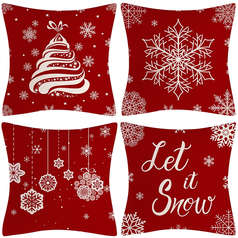 Sofa Living Room Christmas Pillow Cover Combination