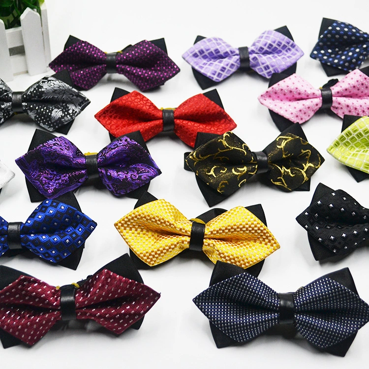 Men's Korean-style Pointed Wedding Bow Tie