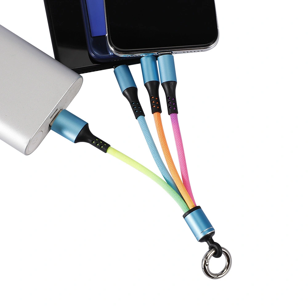 Braided Three-in-one Data Cable Android Type-c