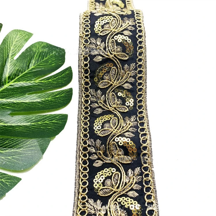 Gold Thread Stranded Rope Embroidery Ribbon