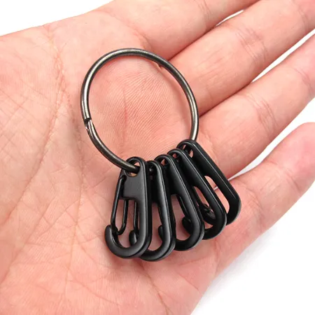 Concise Spring Hanging Buckle Quick-hanging Keychain Key Ring Key Ring Alloy Hook