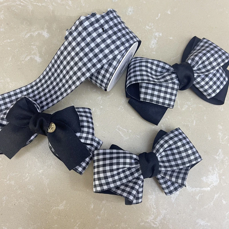 Double-sided Houndstooth Ribbon Handmade Diy Accessories