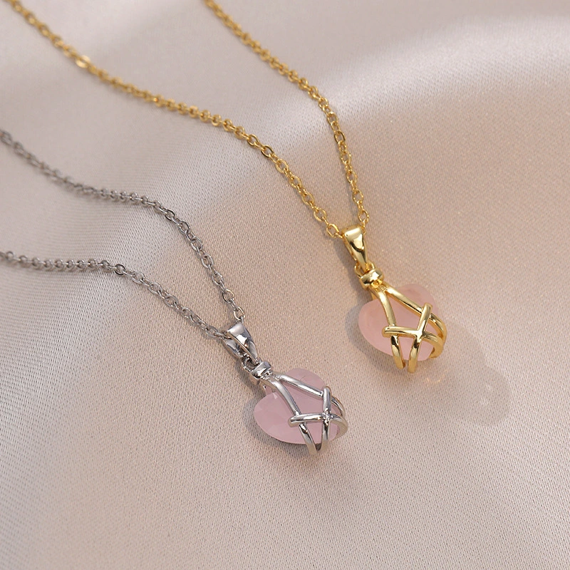 Loving Heart Zircon Special Interest Light Luxury New Design Sense Necklace