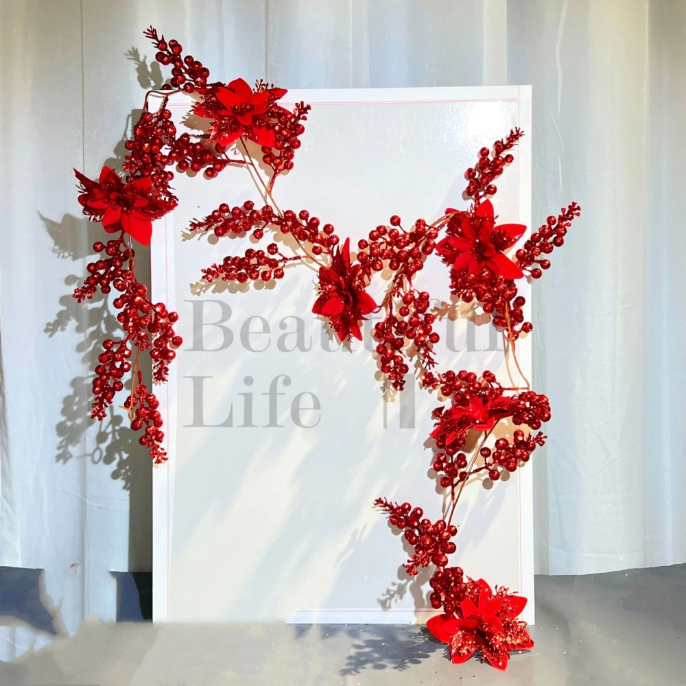 Artificial Flower Plastic Vine Christmas Day Decoration