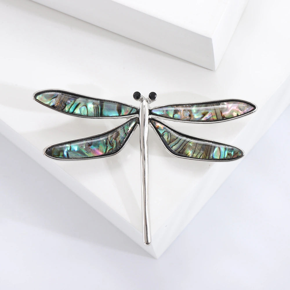 Artistic Retro Alloy Emerald Dragonfly Breastpin