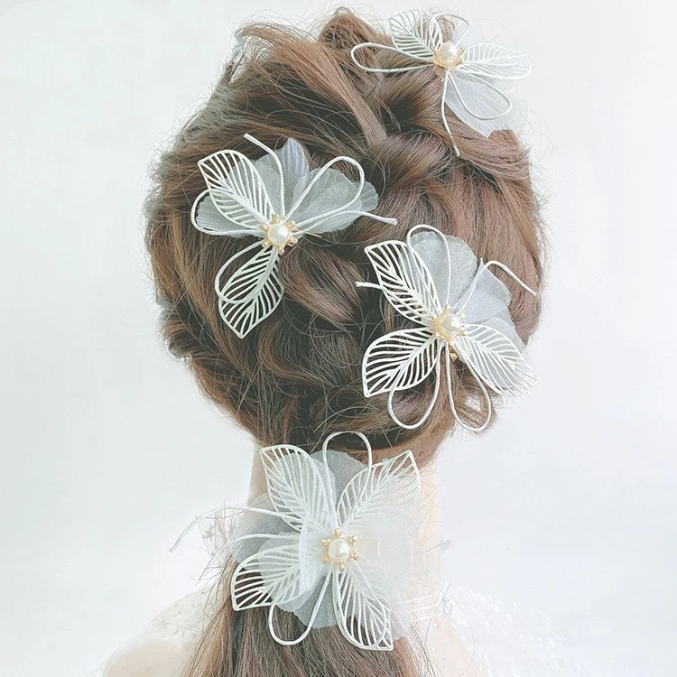 Bride Pin Silk Flower Flower Hair Accessories