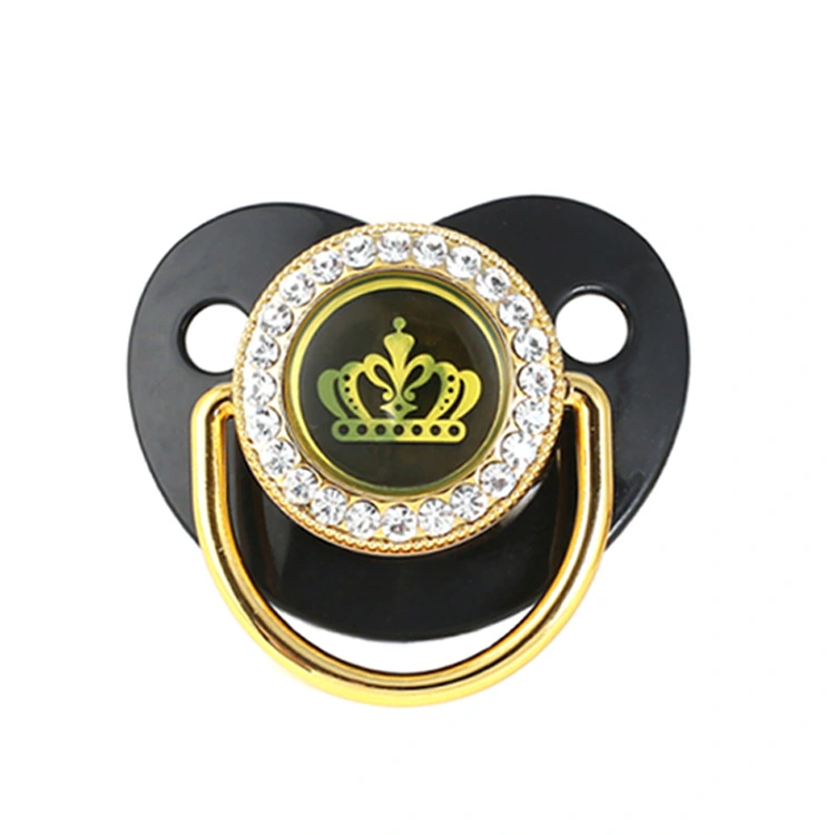 Black Epoxy Crown Pacifier