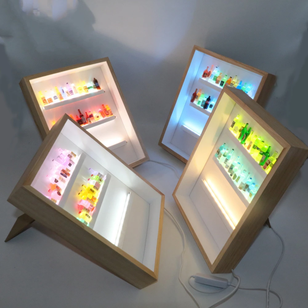 Creative DIY Luminous Photo Frame For Small Wine Bottles