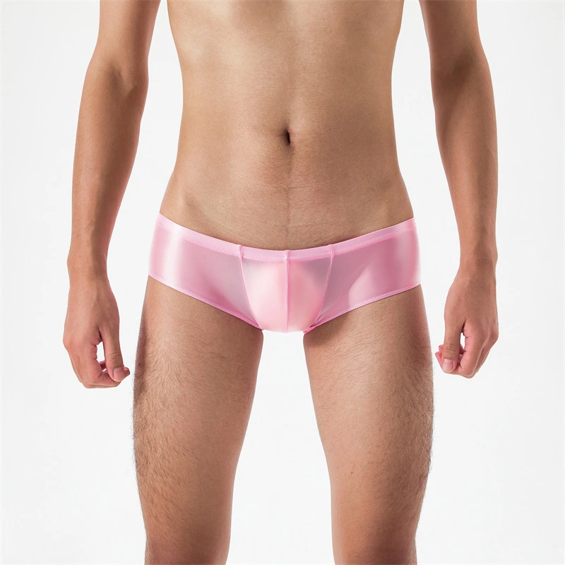 Ultra-thin Transparent Shiny High Elastic Men Boxer Briefs