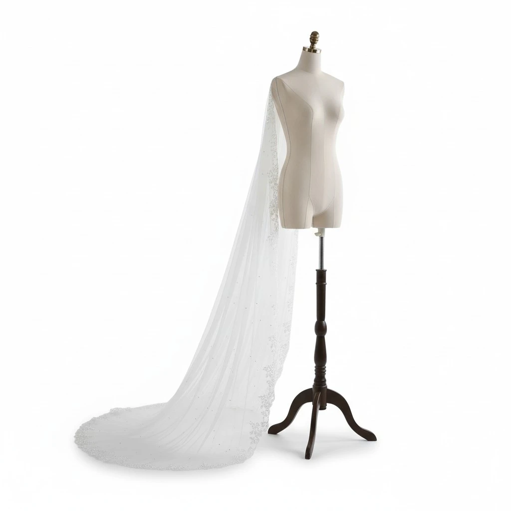 Round Trailing Outer Order Veil