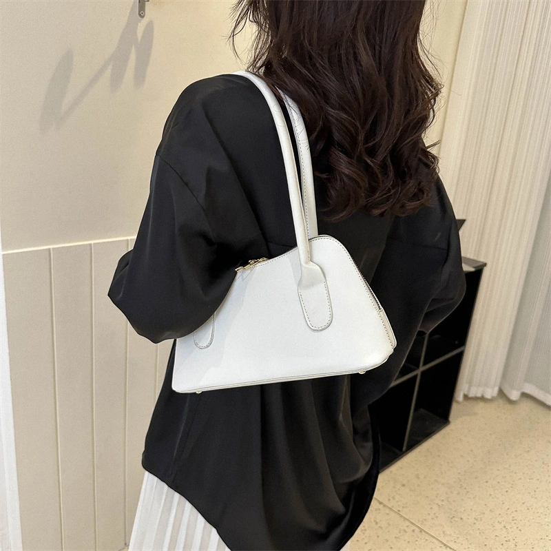 Solid Color Shoulder Underarm Small Square Bag