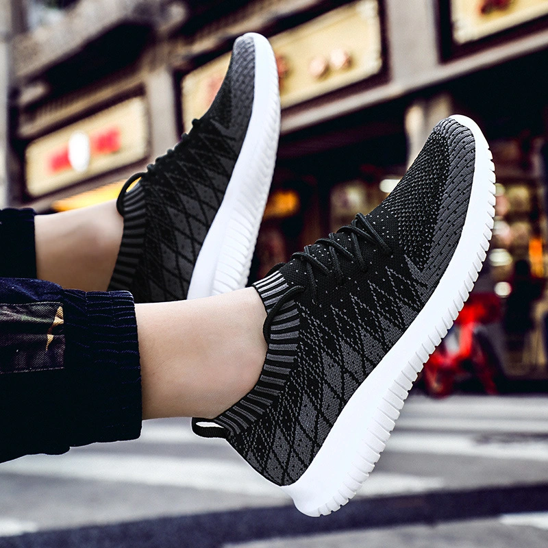 Flying Woven Men's Casual Breathable Running Sneakers Men