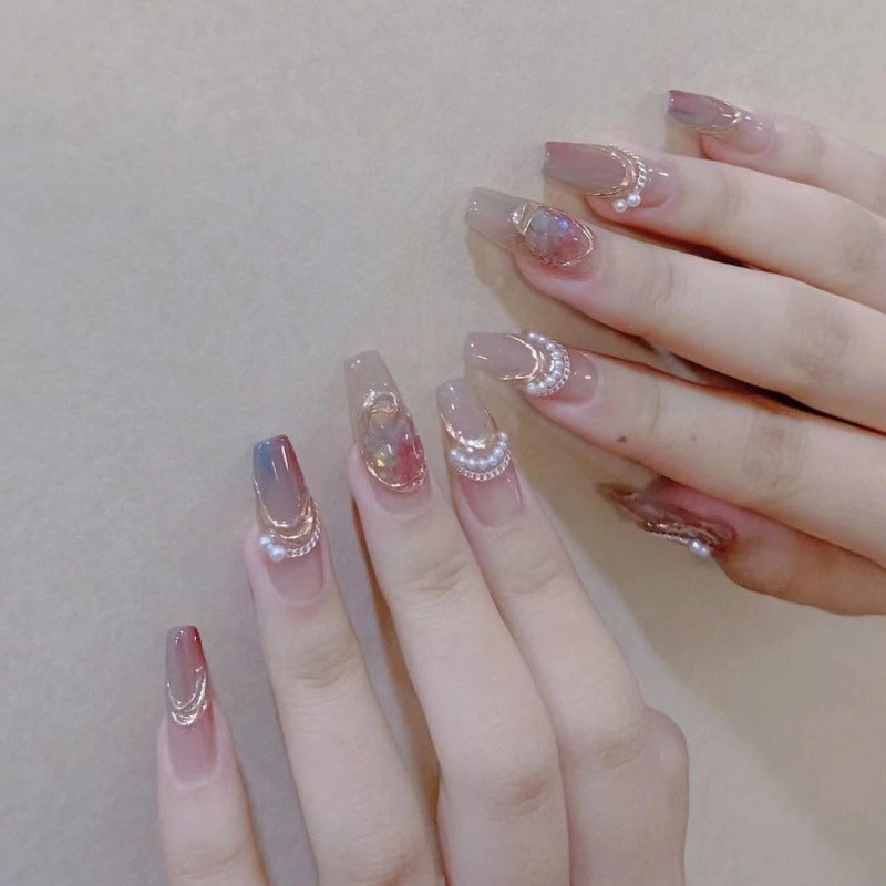 Handmade Phototherapy Wear Nail Finished Product Reuse Nail Stickers