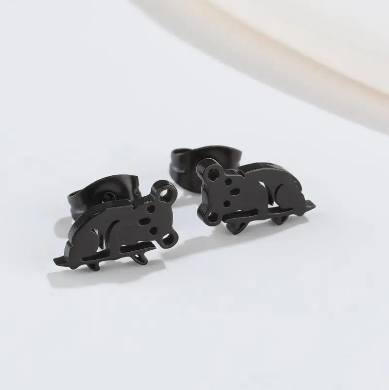 Fashionable Simple And Cute Small Animal Ear Studs