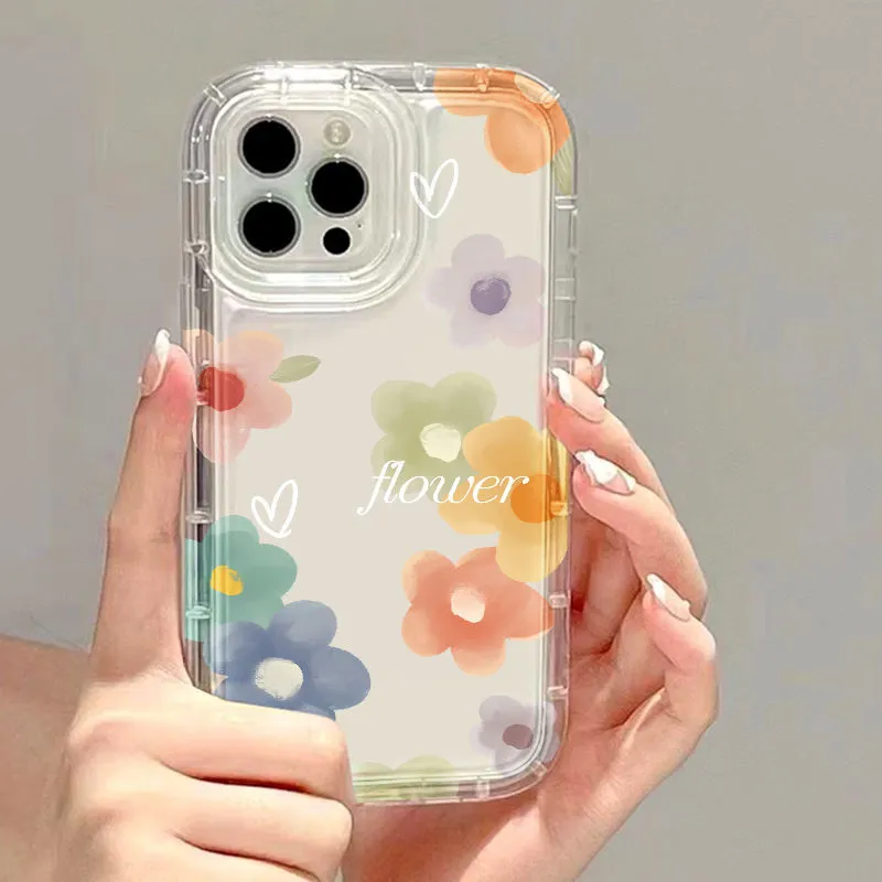 Couple Love Flower Space Phone Case