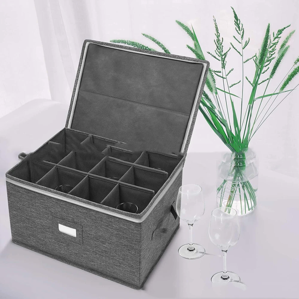 Stemware Storage Box Foldable Glassware