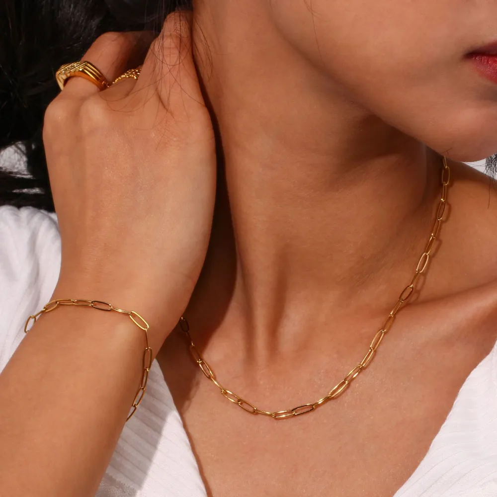 Lena Golden Chain Bracelet