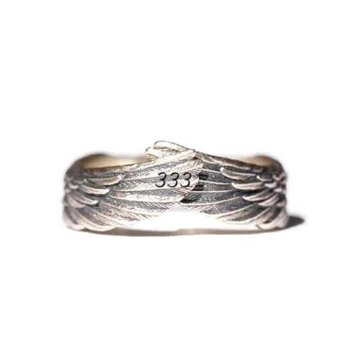 Angel's love and protection "333" Angel wings ring