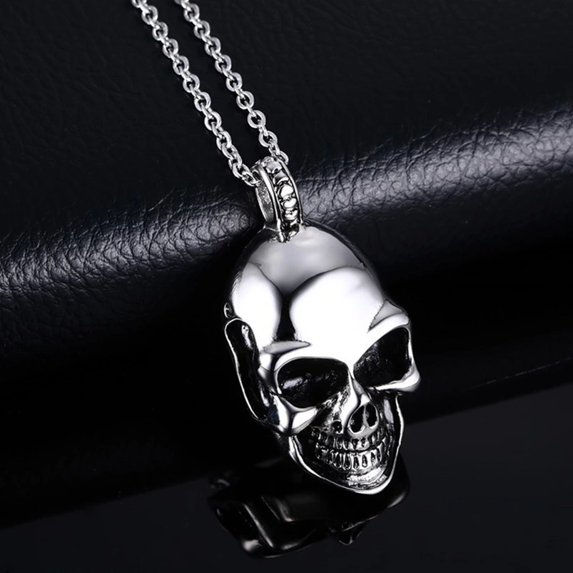 Titanium Steel Cool Skull Necklace