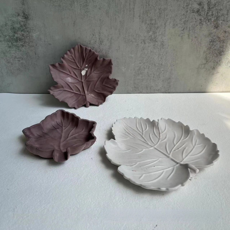 Gypsum Epoxy Leaf Tray Dish Silicone Mold