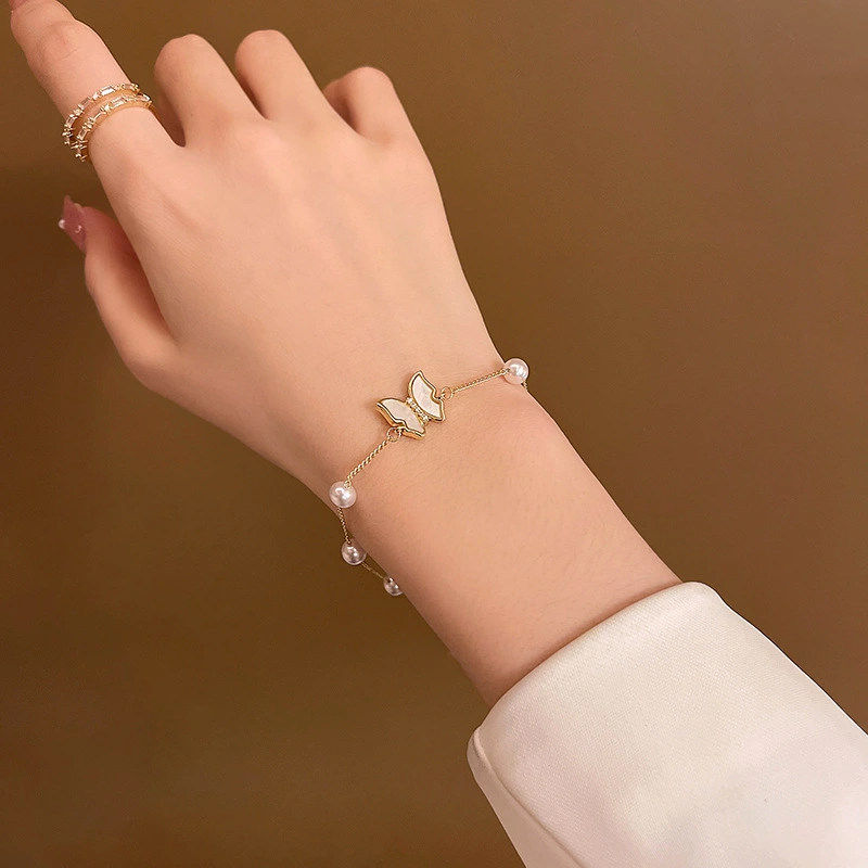 New Ins Style All-match Dicksoniaceae Bow Bracelet For Women