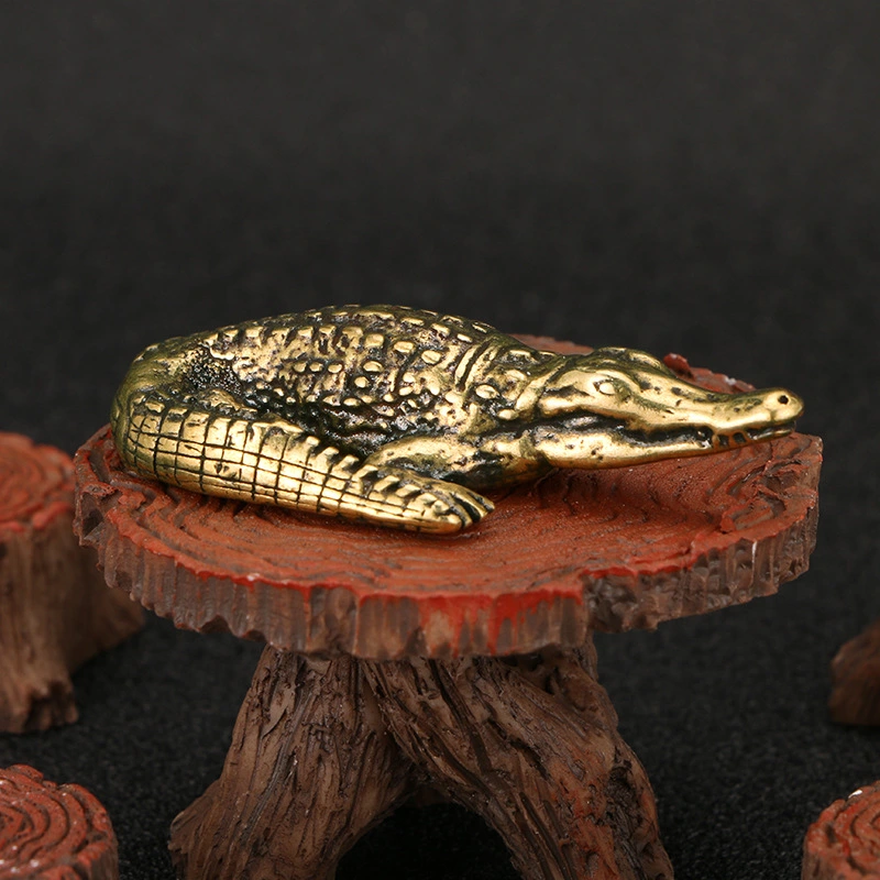 Brass Ornament Decoration Chinese Alligator Antique Crafts