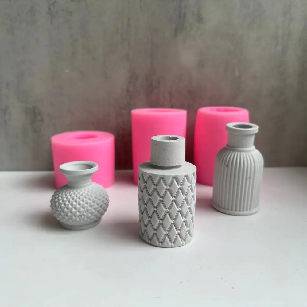 3d Vase Silicone Mold Plaster Cement Mold