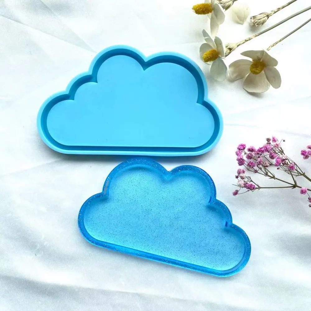 DIY Epoxy Mold Cloud Storage Tray Silicone Mold