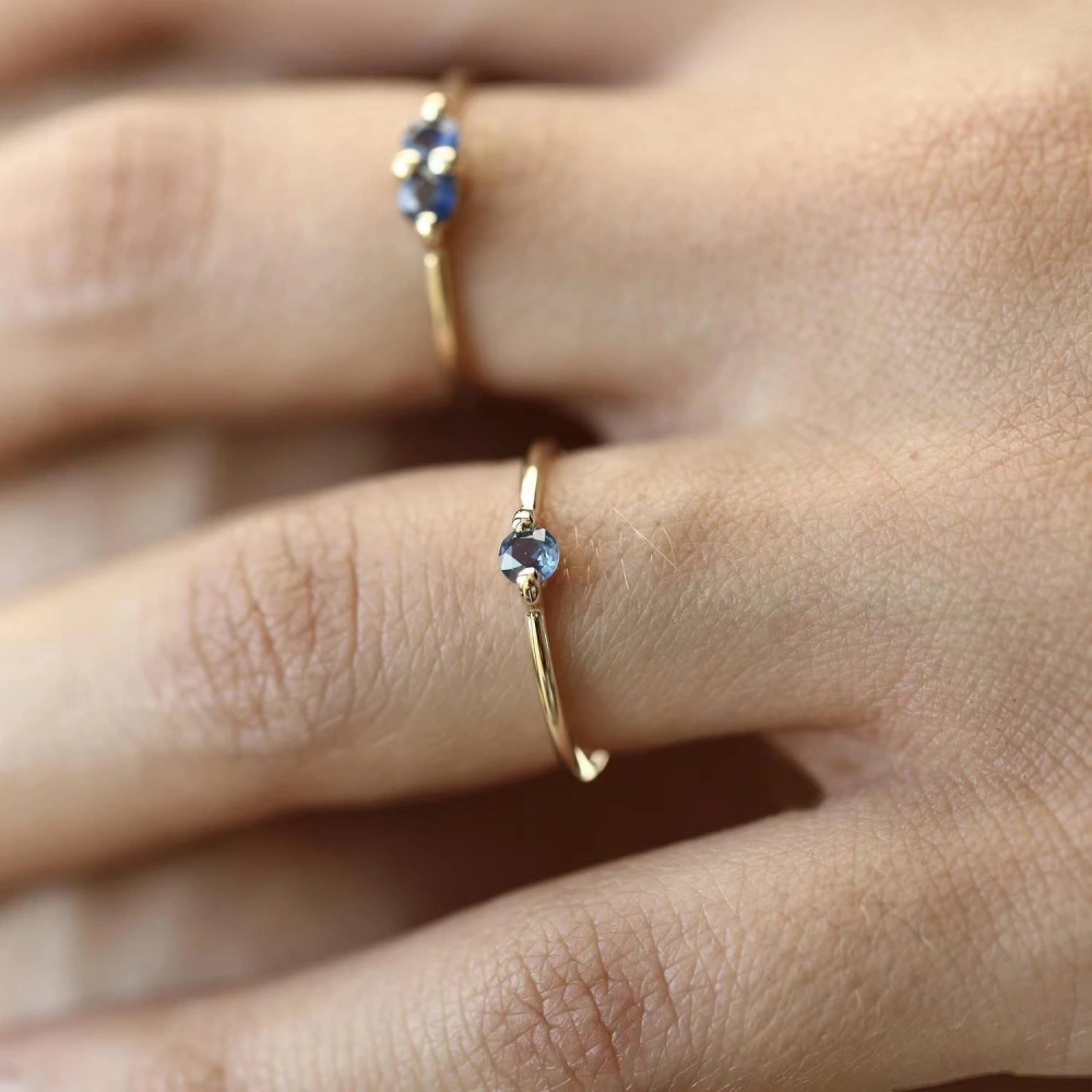 Minimalist Neutral Stackable Slim Ring