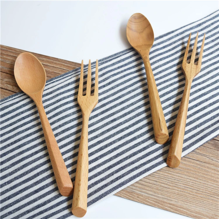 Household Fashion Wooden Spoon Fork Tableware