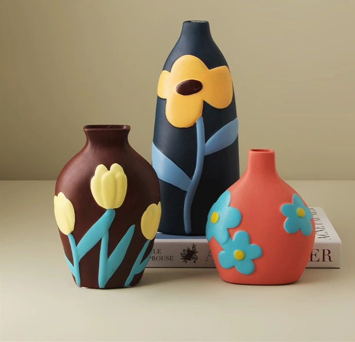 Ceramic Vase Living Room Flower Arrangement Decoration