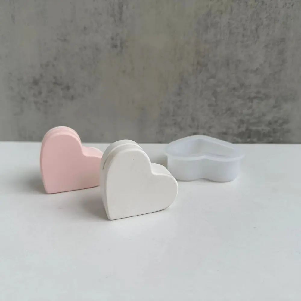 Love Heart Business Card Holder Note Clip Silicone Mold