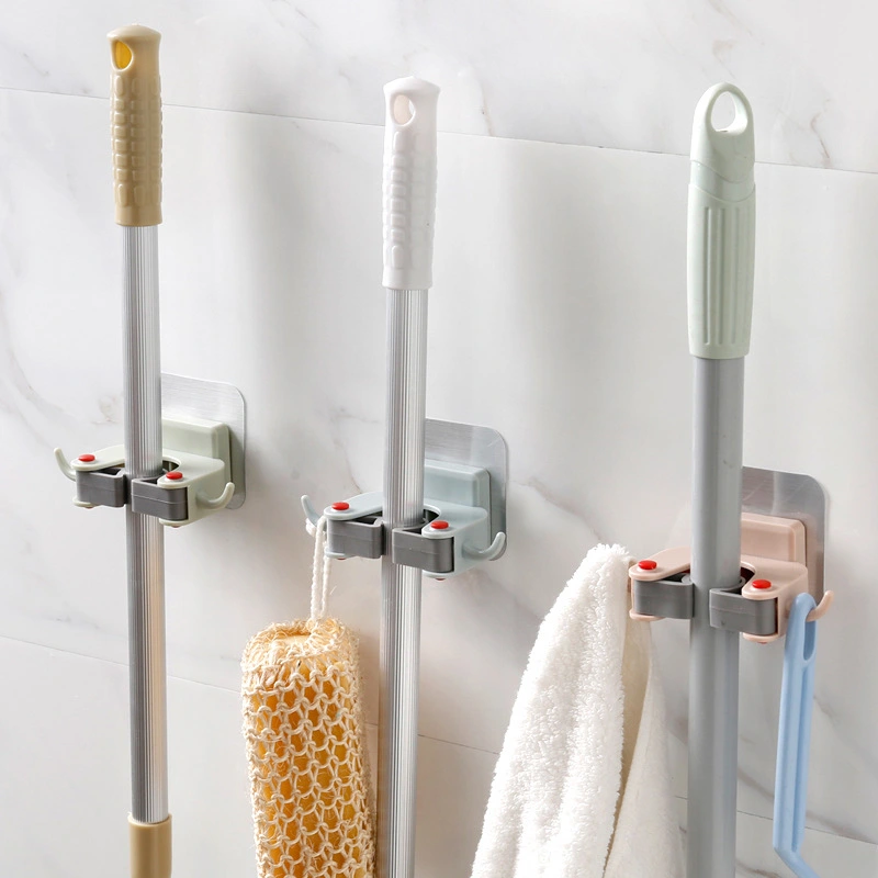 Multi-functional Punch-free Wall Hanging Mop Rack