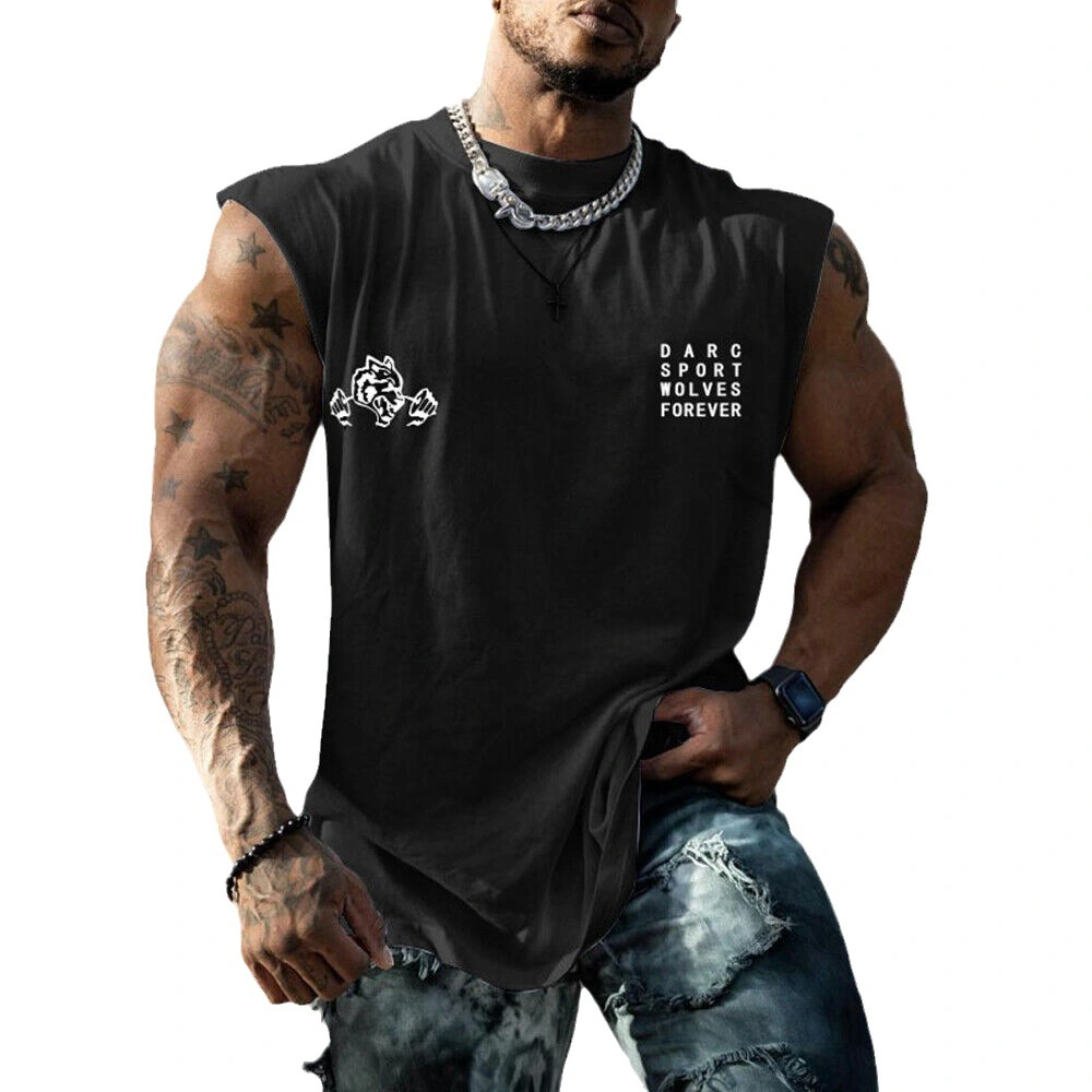 Loose Personality Pattern Summer Casual Round Neck Vest