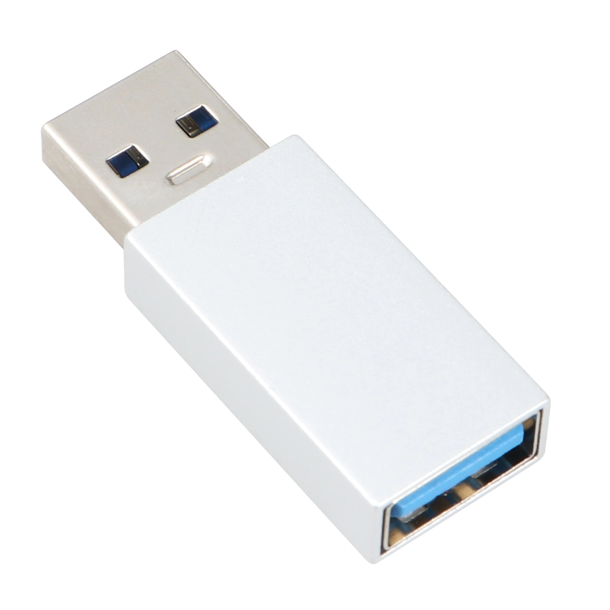 USB Data Blocker Small Practical Safe Computer USB Data Privacy 3.0 Blocker for Home Office (Silver Pearl Bag Package)