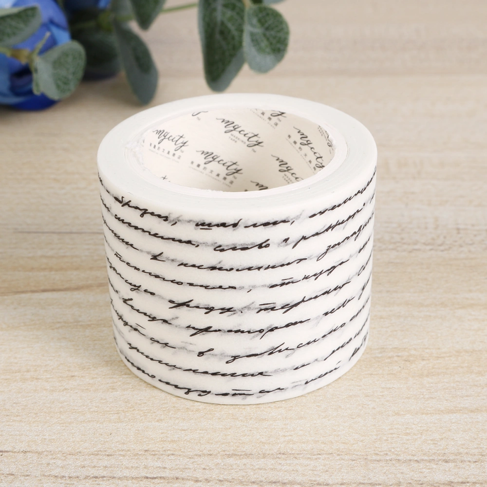 1Pc DIY Decorative Tape Retro Gothic Style Japanese Paper Tape Ornament for Scrapbook Diary Notebook (English Words)