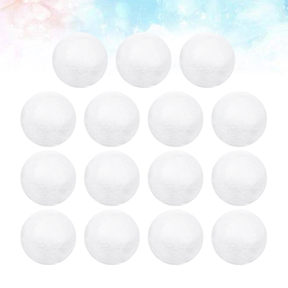 15pcs 10CM White Ball Children DIY Craft Material Funny Round Ball Christmas Ornament Layout Decorative Props Gifts