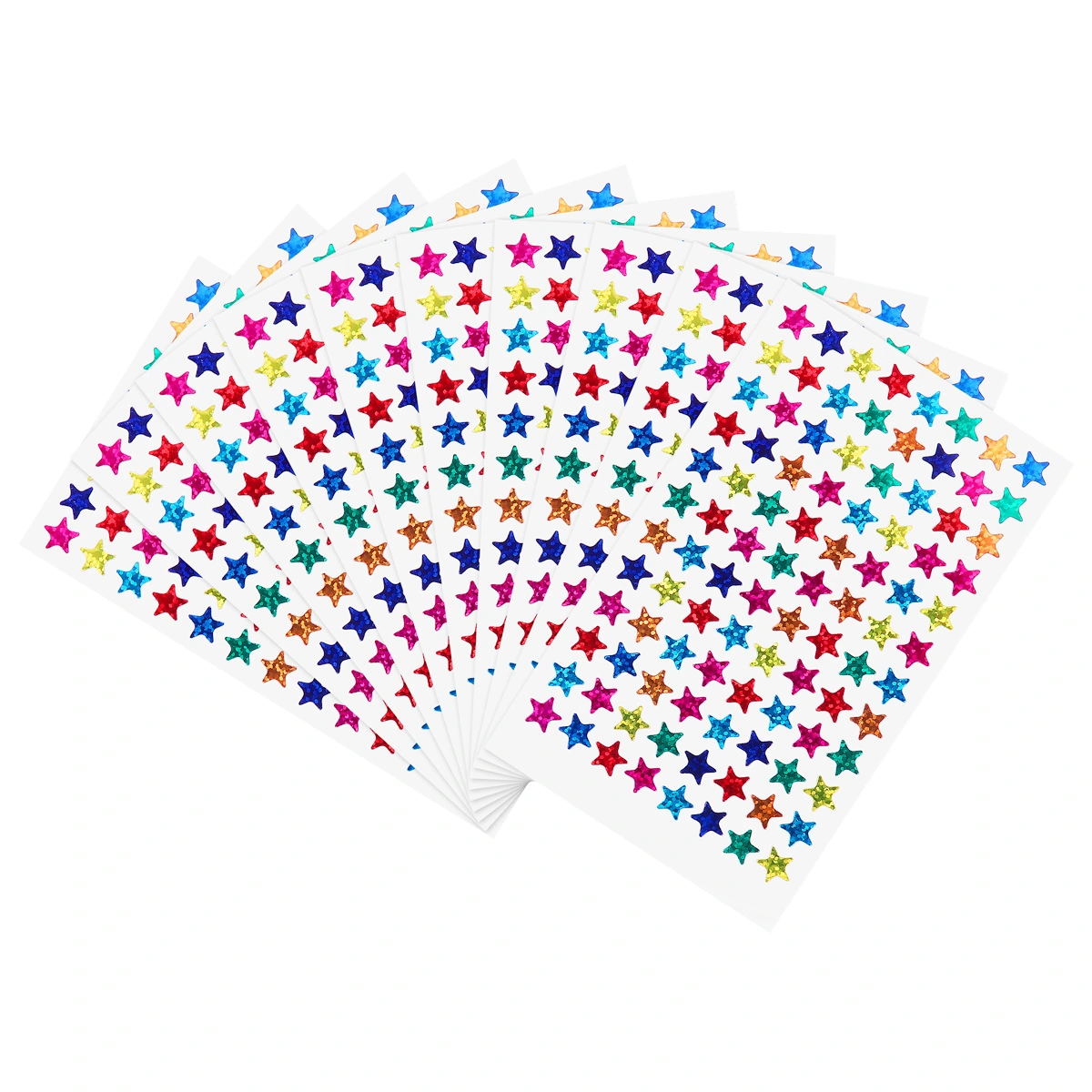 NUOLUX Pack of 960pcs 1cm Self Adhesive Assorted Colors Shiny Sparkle Star Stickers Kids Students Rewards Teachers Supplies