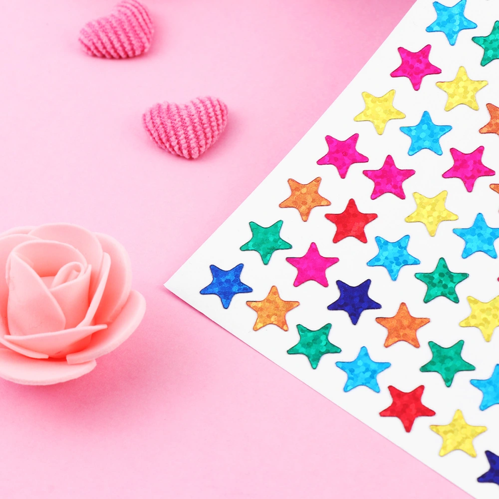 NUOLUX Pack of 960pcs 1cm Self Adhesive Assorted Colors  Shiny Sparkle Star Stickers Kids Students Rewards Teachers Supplies